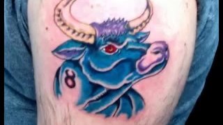 Taurus Tattoos - Zodiac Bull Design Tattoo-Bodyink.Com