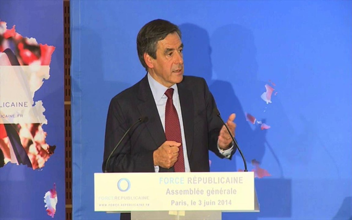 Discours de François Fillon - assemblée générale de Force Républicaine 2014
