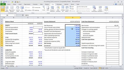 Brian Gilliam - Financial Modeling Quick Lesson- Cash Flow Statement (Part 1)