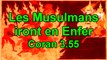 Les musulmans vont en enfer (Coran 3.55)