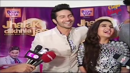 Alia Bhatt,Varun Dhawan On The Set Of Jhalak Dikhlaja For Humpty Sharma Ki Dulhaniya.