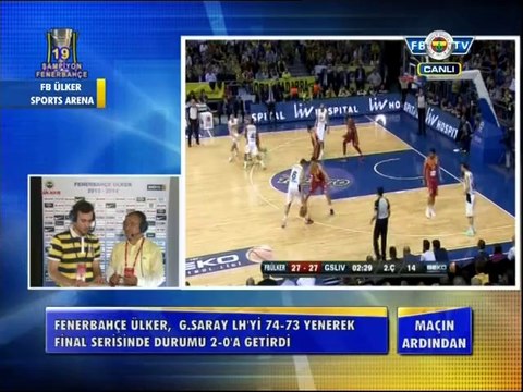 Fenerbahçe Ülker: 74 - 73 :Galatasaray Liv Hospital