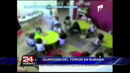 Video revela salvajes agresiones contra niños en guardería de Rumania