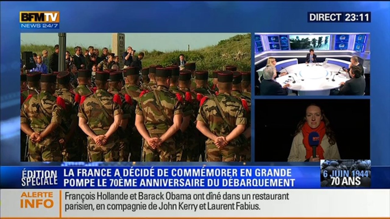 Le Soir BFM: D-Day: une opération militaire de grande envergure et loin d'être gagnée d'avance - 05/06