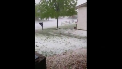 Hailstorm hits Denver