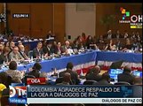 María Ángela Holguín agradeció a la OEA su apoyo al proceso de paz