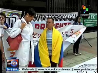 Sectores sociales de Colombia respaldan al presidente Santos