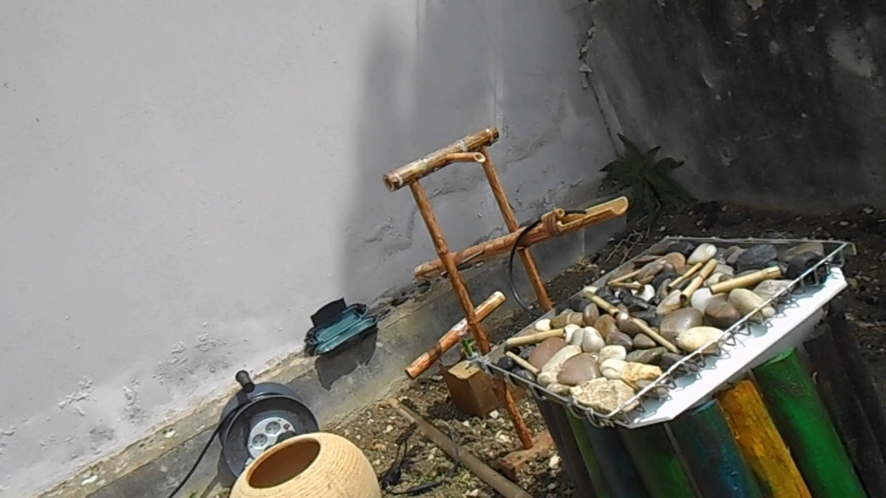 La fontaine en action