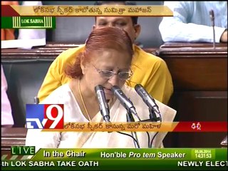 Sumitra Mahajan to be elected as Lok Sabha Speaker today