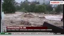 Zonguldak-Ankara Yolu Trafiğe Kapandı