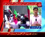 PTI activists try to protest outside ECP again