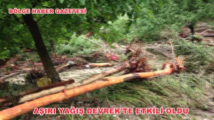 DEVREK'TE AŞIRI YAĞIŞLAR HAYATI OLUMSUZ ETKİLEDİ