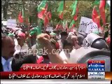 PTI Workers clash with Islamabad Police while protesting against Eletion rigging