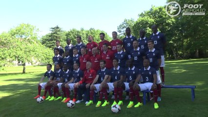 La photo officielle de l'équipe de France avec Grenier et Ribéry