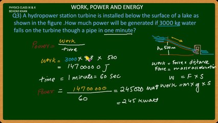PHY09 Work Power and Energy Part 6 Numerical 3