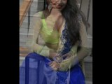 Indian Actress Dhaksha Hot In Saree