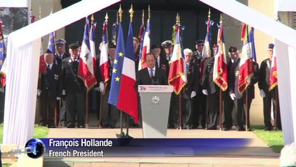 French president opens D-Day ceremonies