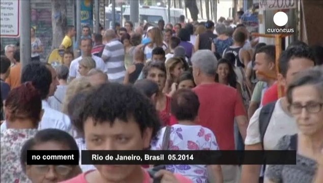 Brazilian graffiti artists protest against the World Cup
