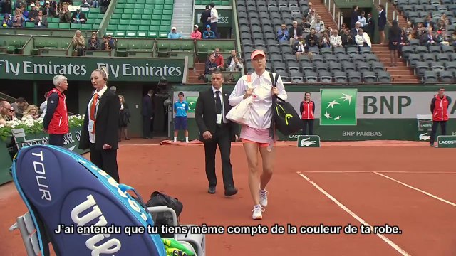 Maria Sharapova, superstitious - 2014 French Open