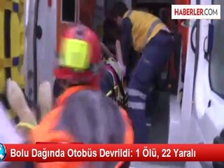 Bolu Dağında Trafik Kazası: 1 Ölü, 22 Yaralı