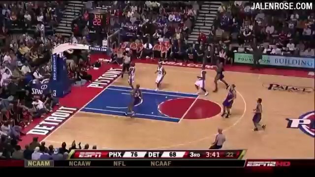 Allen Iverson Ridiculous 45-Foot Pass Between Grant Hill's Legs - Jalen Rose Comments