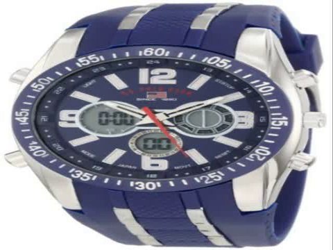 U.S. Polo Assn. Sport Men’s US9241 White Analog Digital Strap Watch