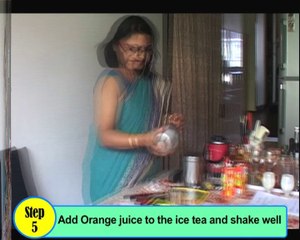 How To Make Mocktail Orange Ice Tea from Anju Anand