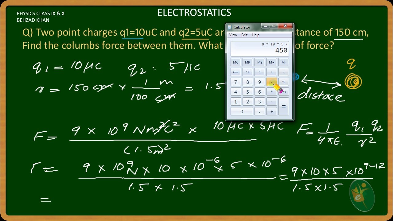 PHY10 04Electrostics Part 11 Numerical 2