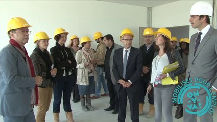 Visite de chantier au collège Maurice-Thorez à Stains