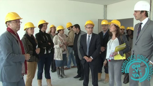 Visite de chantier au collège Maurice-Thorez à Stains