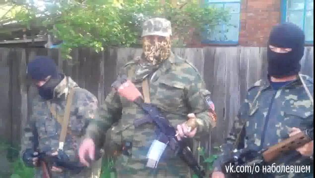 Ополченцы Донбасса передают привет Ярошу. 05.06.2014