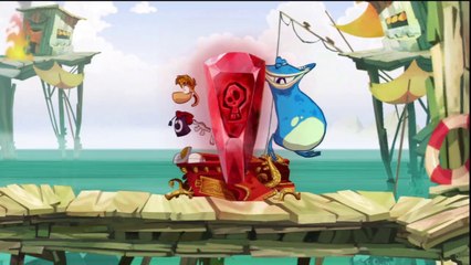 Rayman Origins - Océan des songes - Niveau Coffrapatte : Le trésor du pirate !