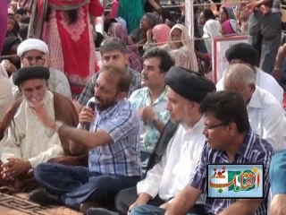 Farooq Sattar Talking about Altaf Hussain in Karachi Protest 05-06-2014