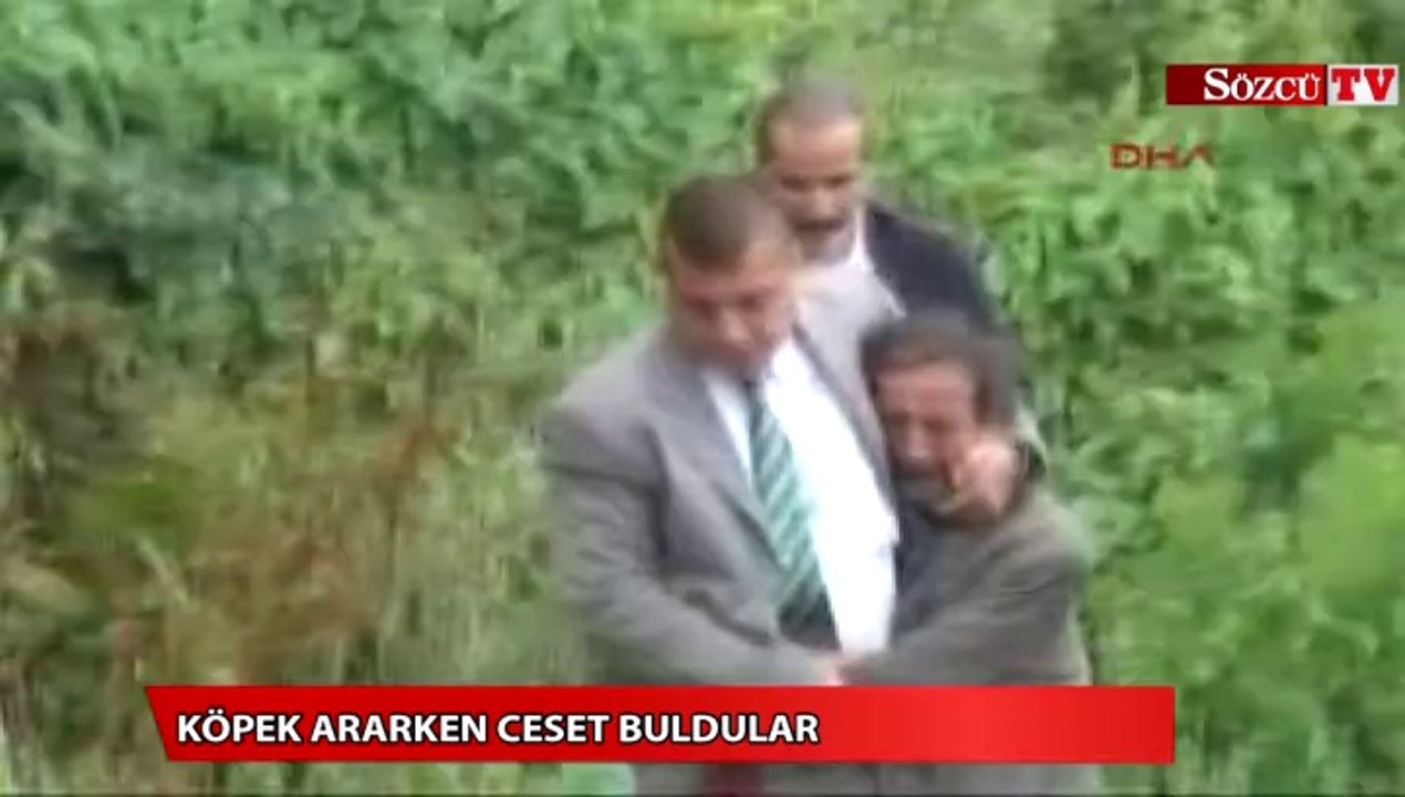 Köpek ararken ceset buldular