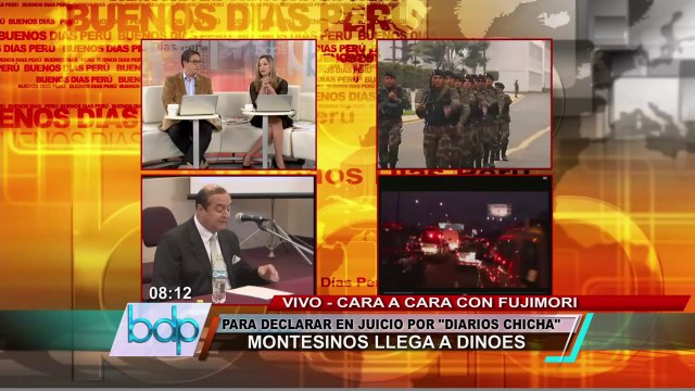 Vladimiro Montesinos llega a la Dinoes para declarar por juicio diarios chicha (2/2)