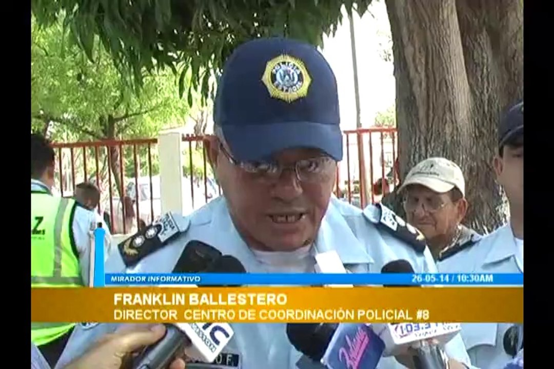 26-05-14 - “Estamos realizando operativo intermitentes, es decir, a cualquier hora para no darle chance al hampa para que se organice”: C/A Franklin Ballestero