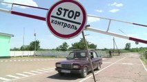 Eastern Ukraine border crossing deserted