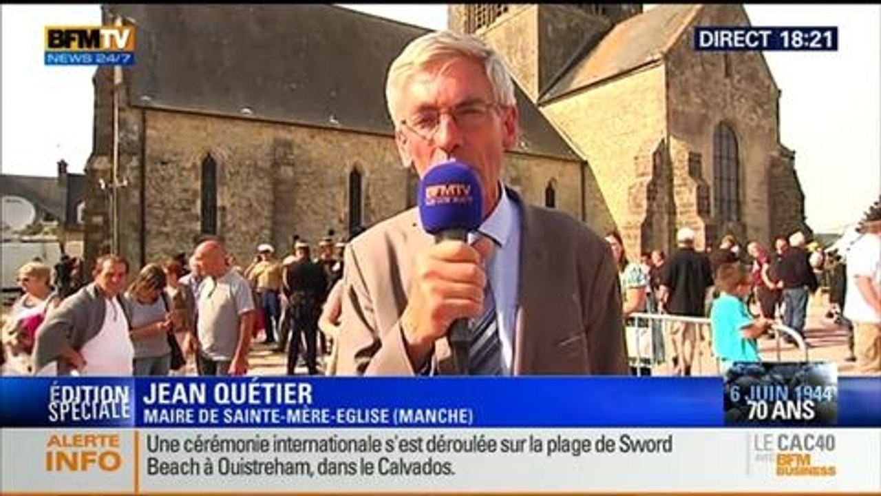 BFM Story: D-Day: Sainte-Mère-Eglise se souvient des parachutistes américains - 06/06