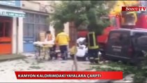 Konya'da kamyon yayalara çarptı