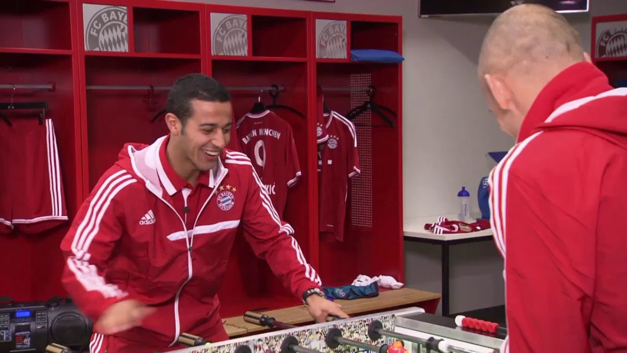 Bayern-stars am kickertisch