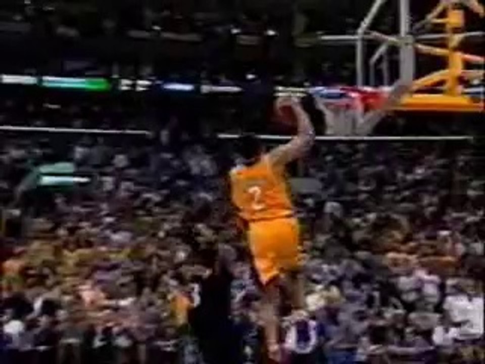 Derek Fisher Dunk On Allen Iverson