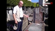 D-Day. il fleurit la tombe d'un soldat français tombé dans l'oubli