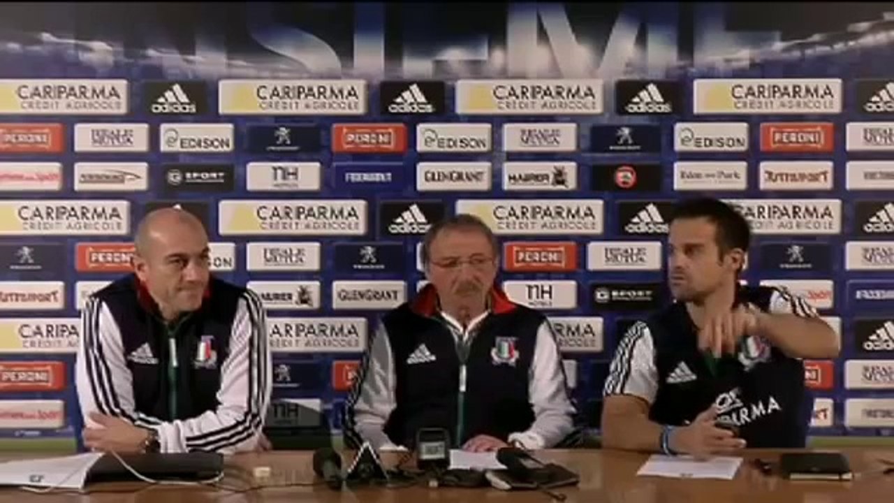 Conferenza stampa, annuncio formazione Italia - II giornata RBS 6 Nazioni 2014