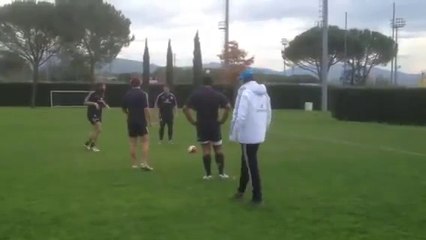 Martin Castrogiovanni rigorista a Coverciano