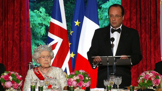 Dîner d’Etat offert en l’honneur de la Reine Elizabeth II - Allocution du Président et Allocution de la Reine Elizabeth II