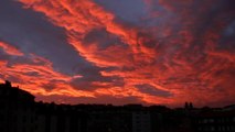 PAISAJE: Puesta de Sol hoy 6 de junio en Candás, Asturias