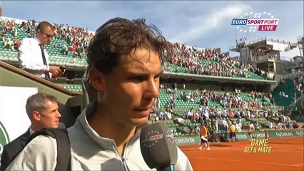 Nadal'ın maç sonu açıklamaları