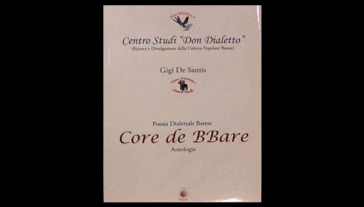 Baresità in versi_Relazione Gigi De Santis