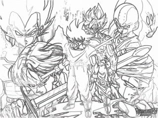 Auto Draw: How to draw Goku (DragonBall)