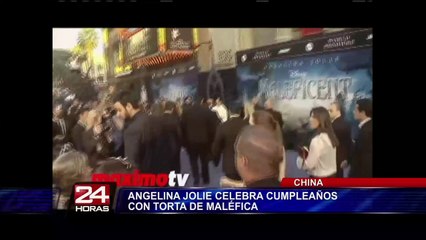 Angelina Jolie celebró su cumpleaños en China con torta de Maléfica
